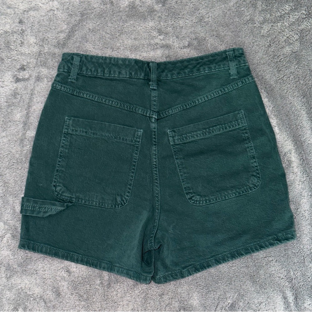 Universal Thread High Rise Green Denim Shorts - Picture 2 of 7